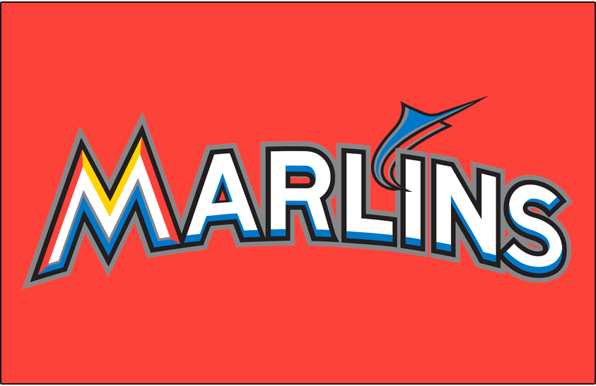Miami Marlins 2012-2018 Jersey Logo fabric transfer version 3